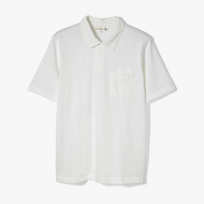 PIKEE POLO SHIRT (RELAXED FIT 8.6oz) WHITE