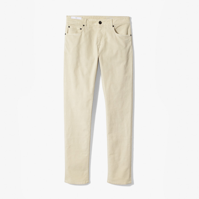 JAZZ STYLE RELAXED STRAIGHT 5POCKET PANT (STRETCH 800W CORDUROY) NATURAL