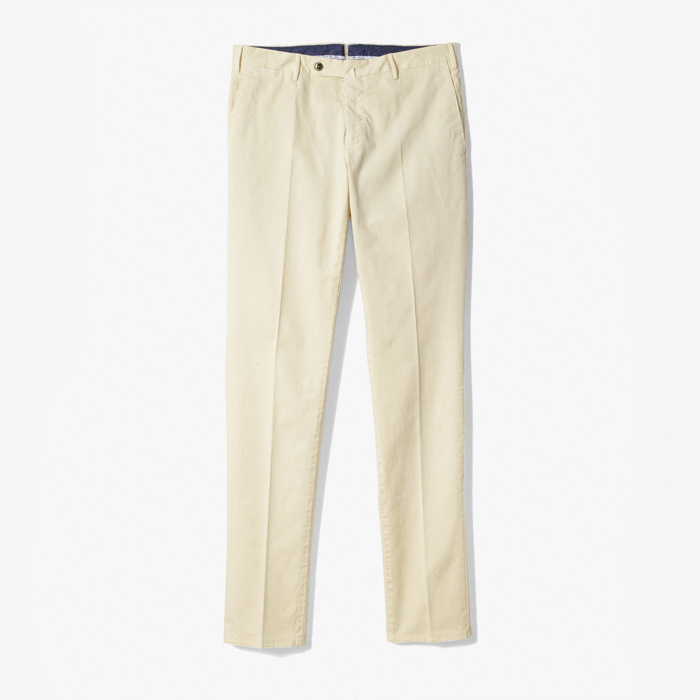 BUSINESS SLIM FIT FLAT-FRONT PANT (FOUR SEASON STRETCH BATAVIA) NATURAL