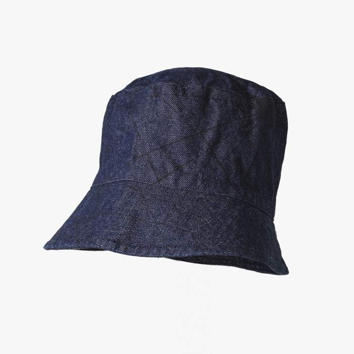 BUCKET HAT (NAUTICAL PRINT 12oz DENIM) INDIGO