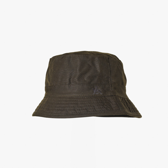 BUCKET HAT (WAXED COTTON) DARK OLIVE