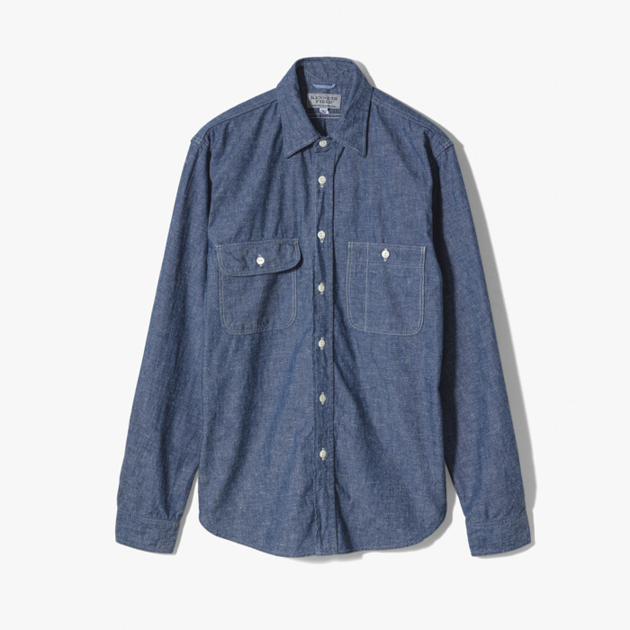 2012 AUTHENTIC II WORK SHIRT BLUE