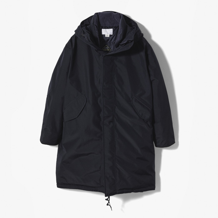 GORE-TEX LONG DOWN COAT  (POLYESTER GORE-TEX/KODENSHI® DOWN) NAVY