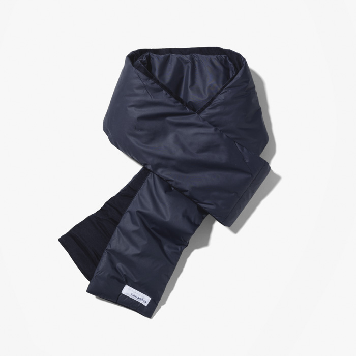 DOWN MUFFLER  (SUPIMA COTTON PONTE/KODENSHI® DOWN) NAVY