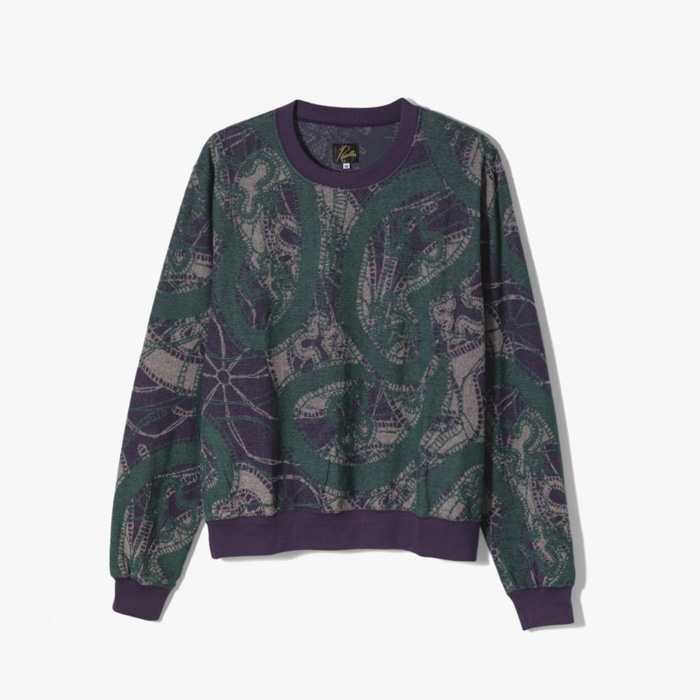 CREW SWEATSHIRT (PAPILLON PILE JQ.) PURPLE