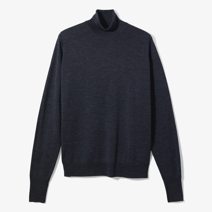 RICHARDS TURTLENECK CHARCOAL GRAY