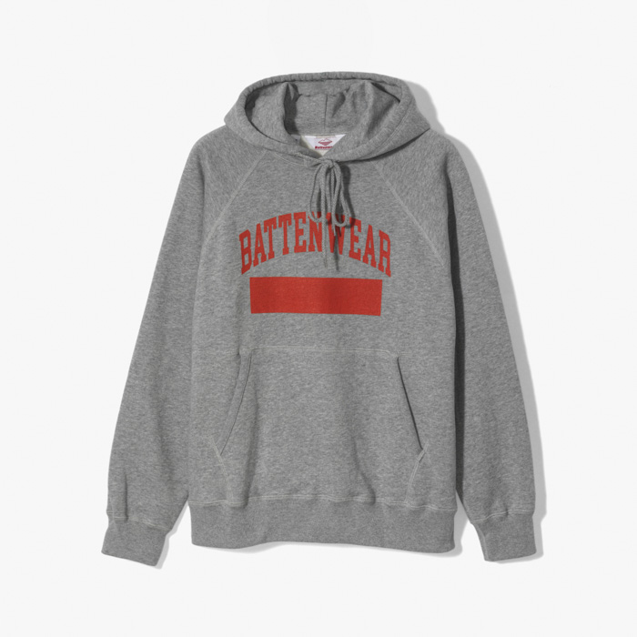 PHYS. ED. REACH-UP HOODY (16oz FLEECE) HEATHERED GRAY