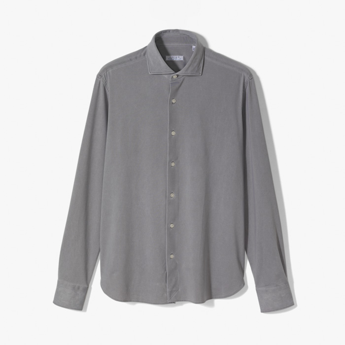 ACTIVE SLIM SHIRT (SOLID) LIGHT GRAY