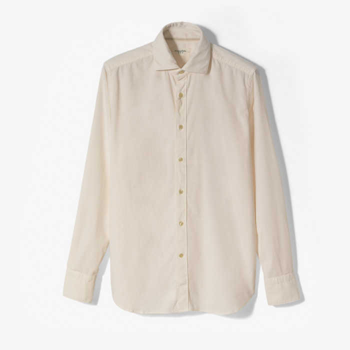 MENS REGURAL SHIRTS (CORDUROY) ECRU