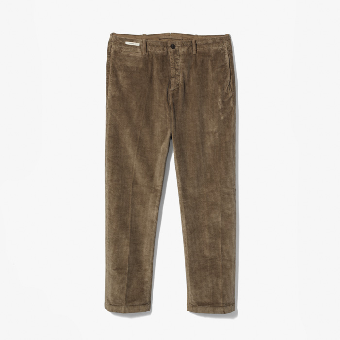 CHINO TAPERED FIT PANT (CORDUROY) WALNUT