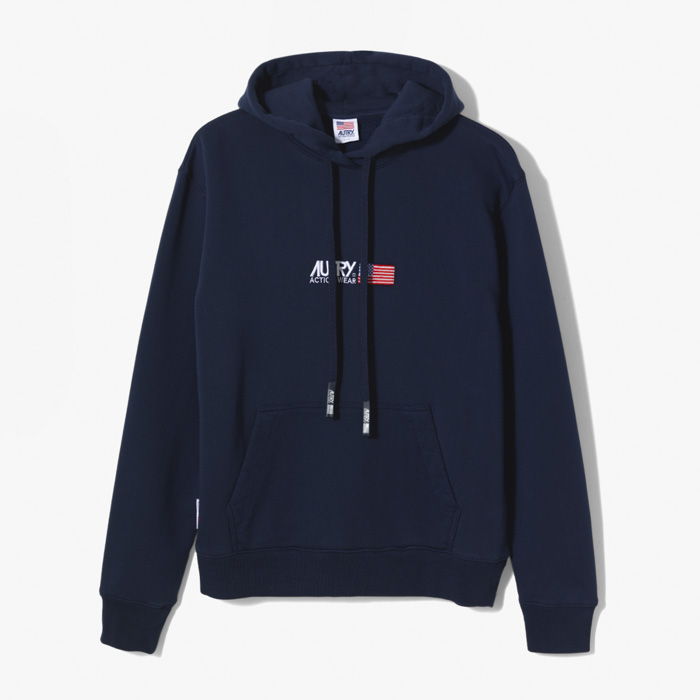 ICONIC EMBROIDERY HOODIE BLUE