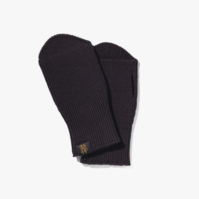 SOLID WOOL HAND WARMER DARK BROWN