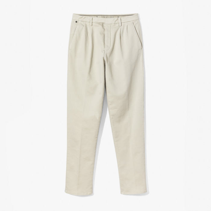 DANTE 2PLEATS MODERN SARTORIAL PANT (CAVALLERY STRETCH) NATURAL