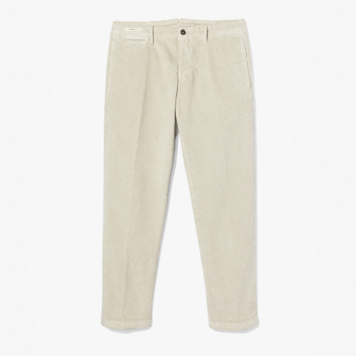 CHINO TAPERED FIT PANT (CORDUROY) ECRU