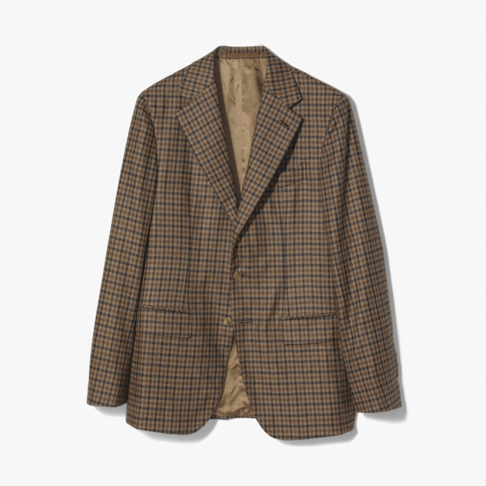 AIDA JACKET 2 (GUN CLUB CHECK) DARK BEIGE