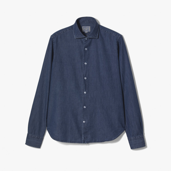 DENIM SLIM SHIRT 2 (WASHED SLIM FIT) INDIGO