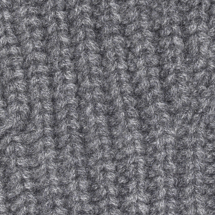 CASHMERE GLOVE (ENGLISH RIB 3 PLY) GRAY