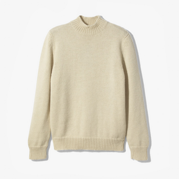 MOCK NECK KNITWEAR ECRU