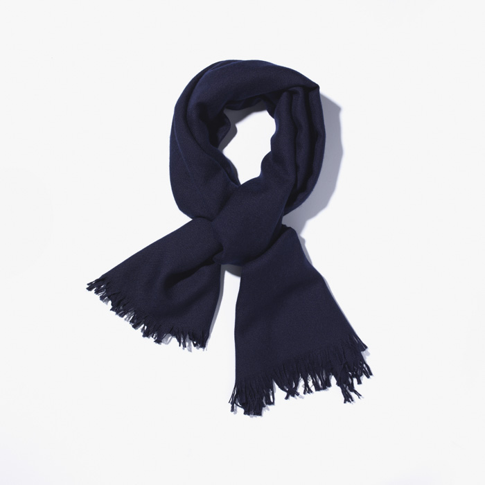 SPACE SCARF (CASHMERE SILK) NAVY