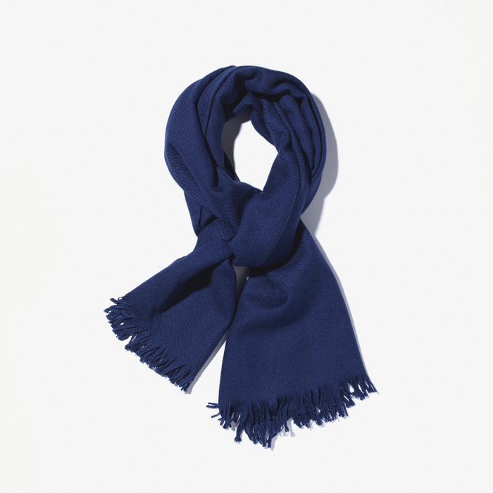 SPACE SCARF (CASHMERE SILK) BLUE