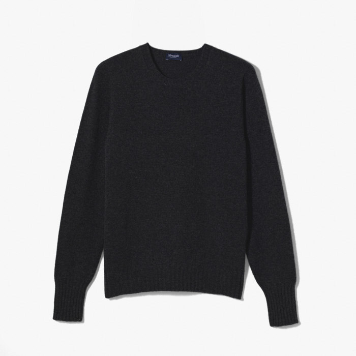 CREWNECK KNITWEAR (SOLID) DARK GRAY