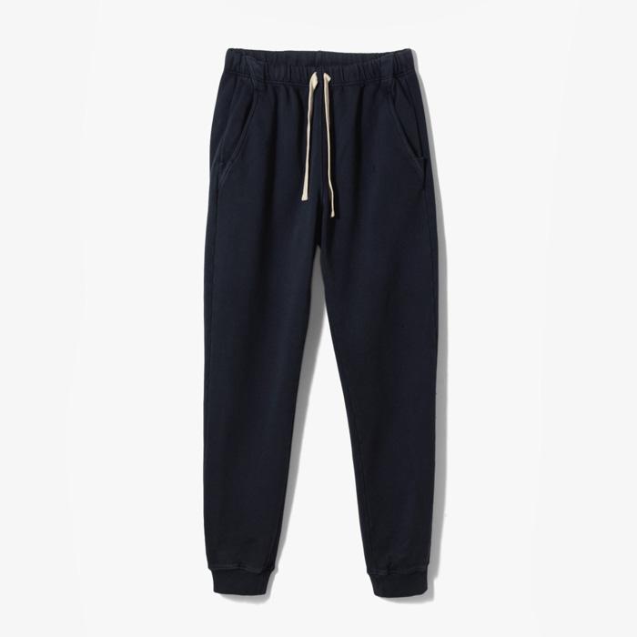 SWEAT PANTS (VINTAGE FLEECE STONE WASHED) NAVY