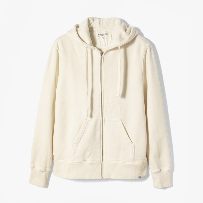 HOOD ZIP JACKET (VINTAGE FLEECE GARMENT DYED) OATMEAL