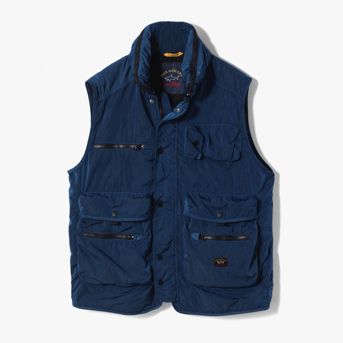 ECONYL® SCOOP VEST (GARMENT DYED) BLUE