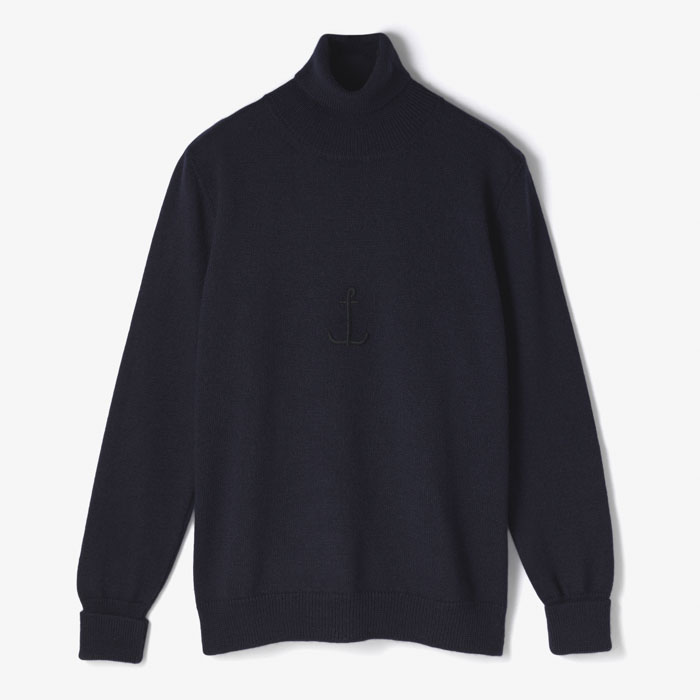 DOLCEVITA (TURTLE NECK +ANCHOR) BLUE