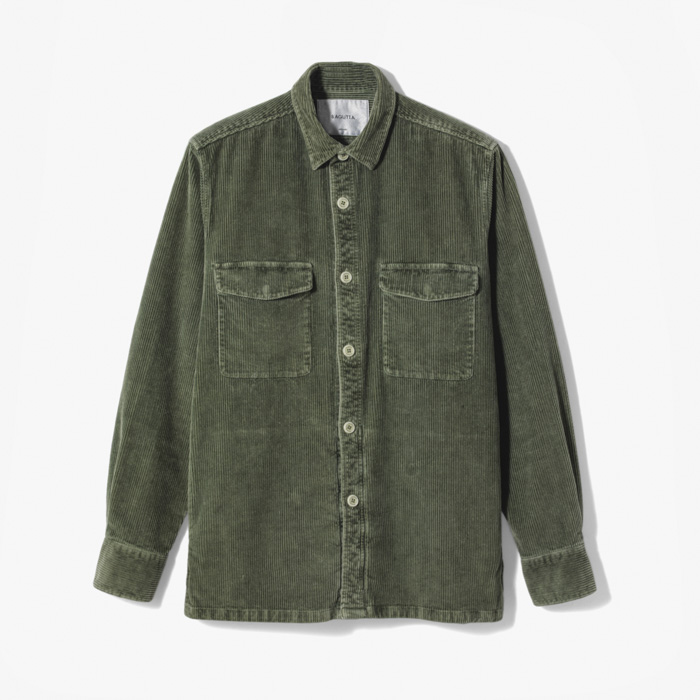 LATINO OVERSHIRT JACKET (GARMENT DYED CORDUROY) DARK KHAKI