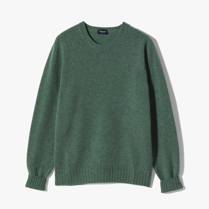 CREWNECK KNITWEAR (SOLID) LODEN GREEN