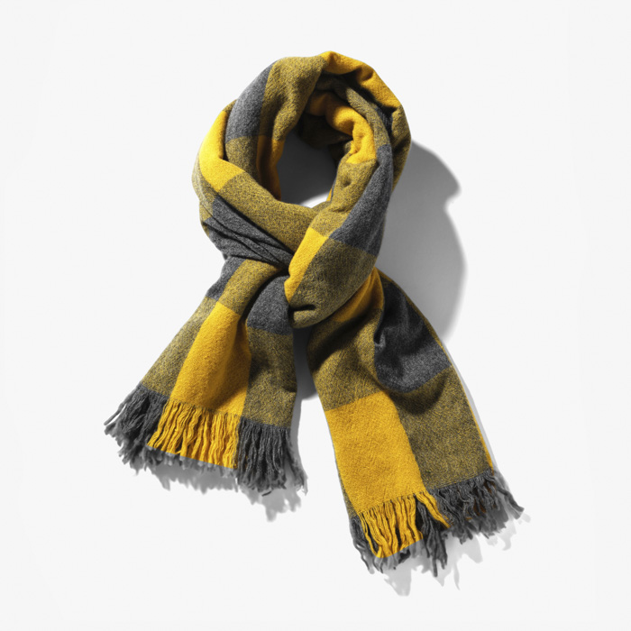 TANZANIA SCARF (CHECK) YELLOW