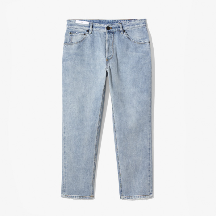 REBEL DENIM PANTS (RELAXED FIT RIGID VINTAGE DENIM 11oz) LIGHT BLUE