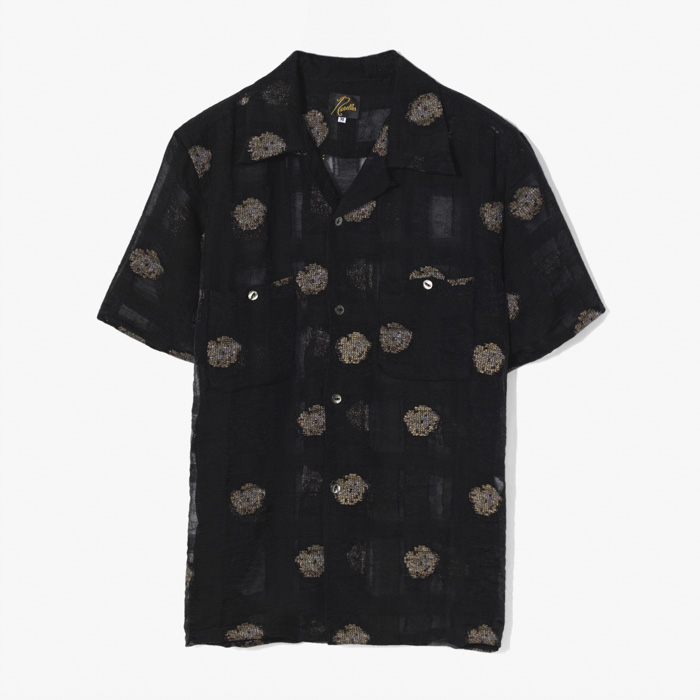 ONE-UP SHIRT (ORIENTAL LAME JQ.) BLACK