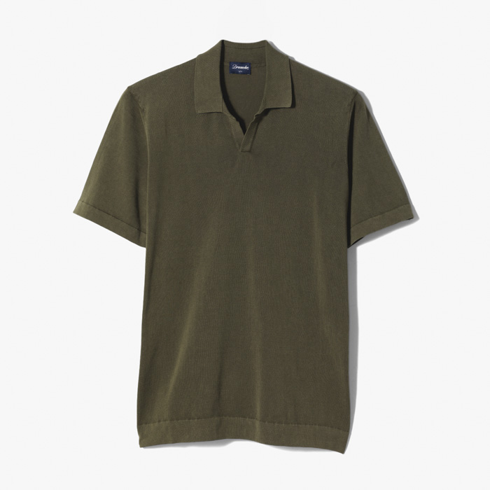 POLO KNITTED SHORT (SUPERLIGHT) MILITARY GREEN