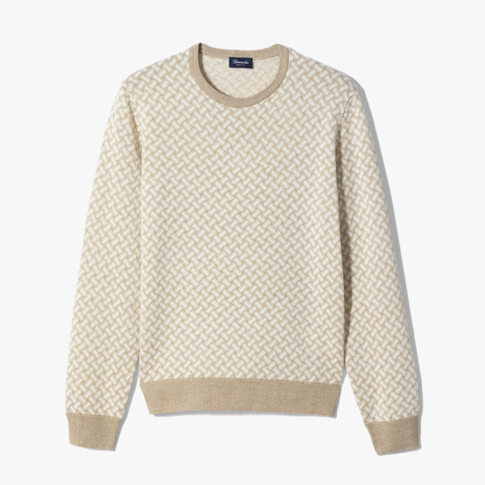 RAZOR BLADE CREWNECK KNIT NATURAL