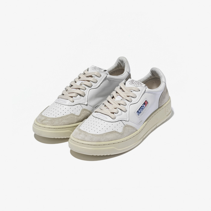 MEDALIST SNEAKERS LS (LEATHER/SUEDE) WHITE LS33