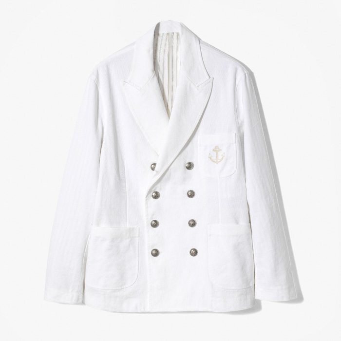 RALPH 74 DOUBLE BREASTED JACKET (REGULAR FIT) WHITE