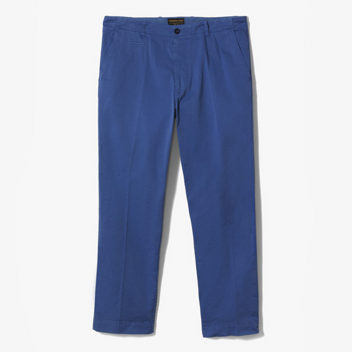AXEL 73 WIDE CHINO PANT (WASHED TWILL) BLUE