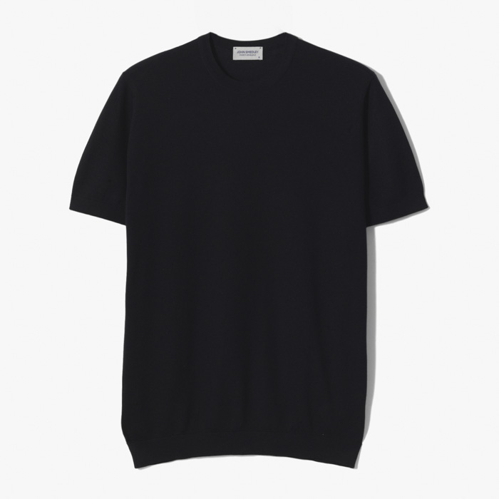 PARK PIQUE T-SHIRT (SEA ISLAND COTTON) BLACK