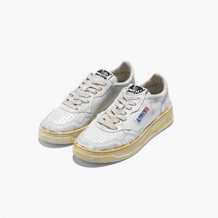 (판매X) SUPER VINTAGE SNEAKERS GF (GLUE FINISH) WHITE GF15