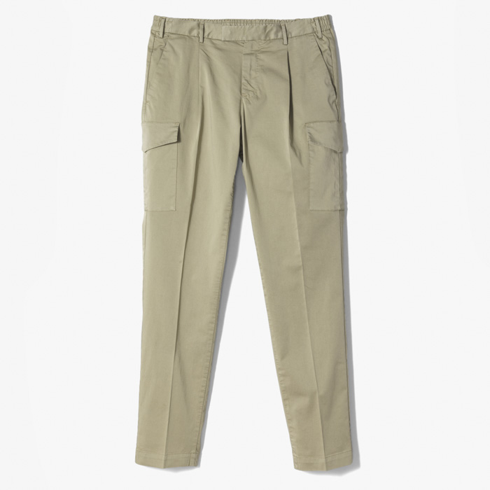 MASTER 1PLEAT CARGO PANT (DOUBLE FACE LIGHT TRAVELLER COTTON) BEIGE