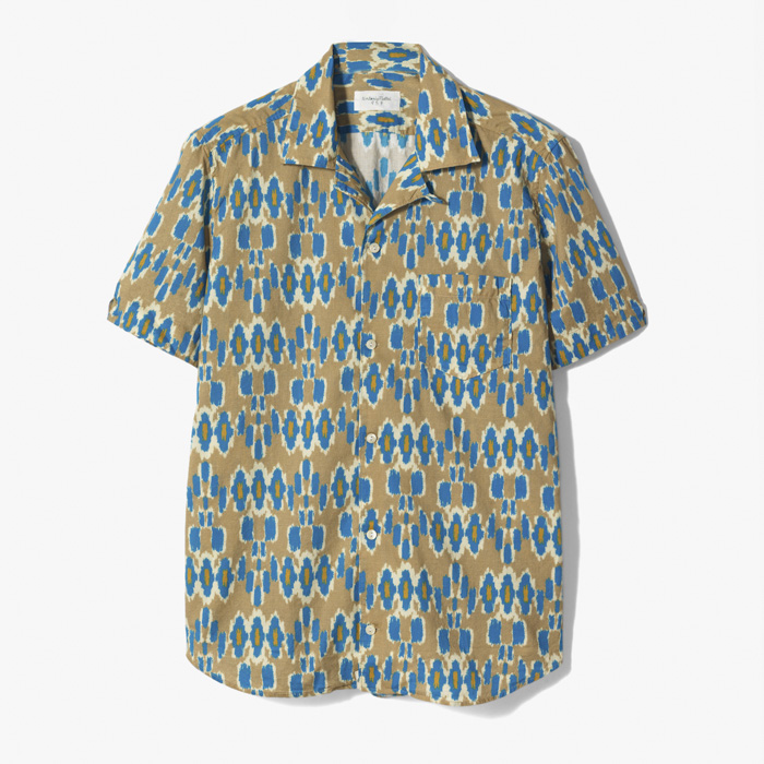 CAMP SHIRTS (PATTERN) LIGHT BROWN