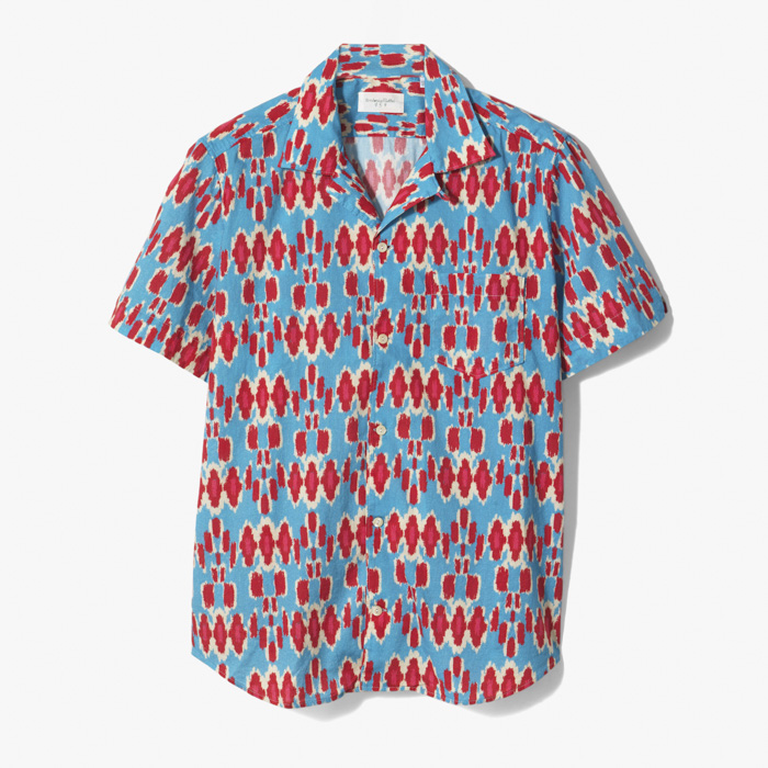 CAMP SHIRTS (PATTERN) BLUE