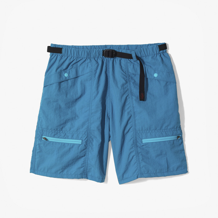 CAMP SHORTS (WATER-REPELLENT TASLAN NYLON) AQUA BLUE