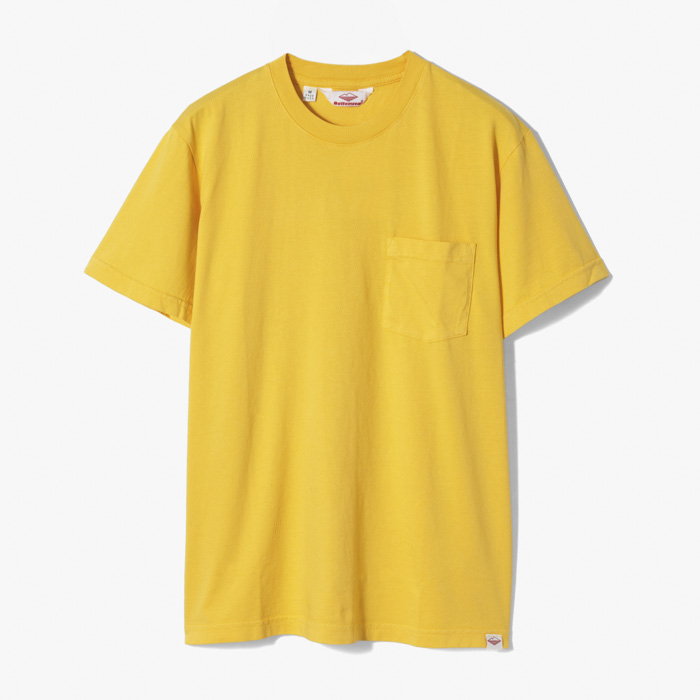 S/S POCKET TEE (5.5oz COMBED RINGSPUN COTTON) MUSTARD