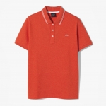 ORGANIC COTTON PIQUE POLO SHIRT ORANGE