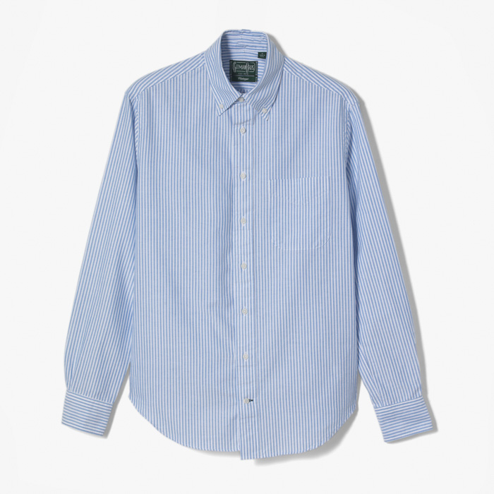 CLASSIC OXFORD BD SHIRT (STRIPE) LIGHT BLUE