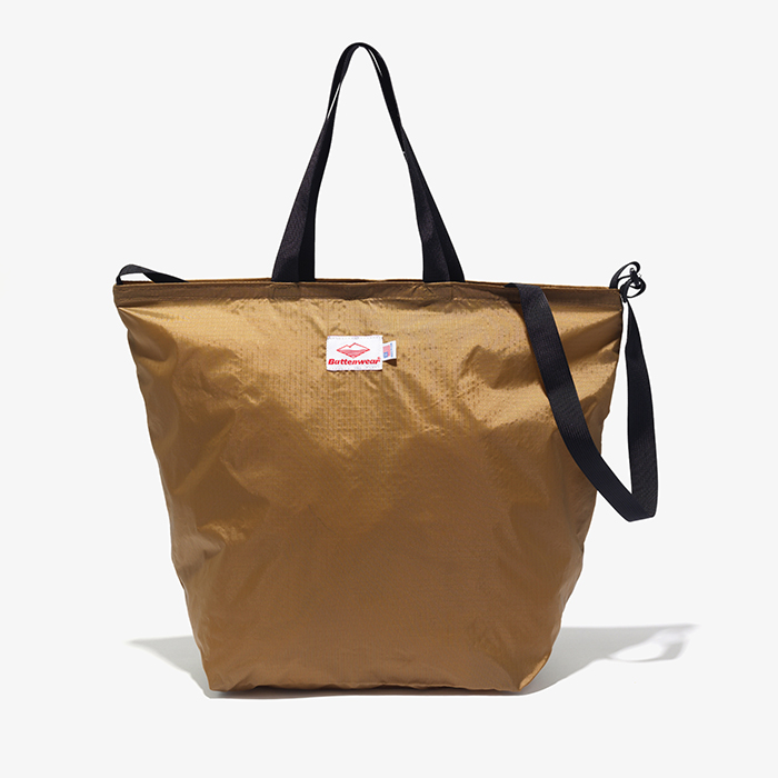 PACKABLE TOTE BAG (1.9oz RIPSTOP NYLON) TAN