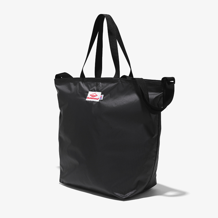 PACKABLE TOTE BAG (1.9oz RIPSTOP NYLON) BLACK